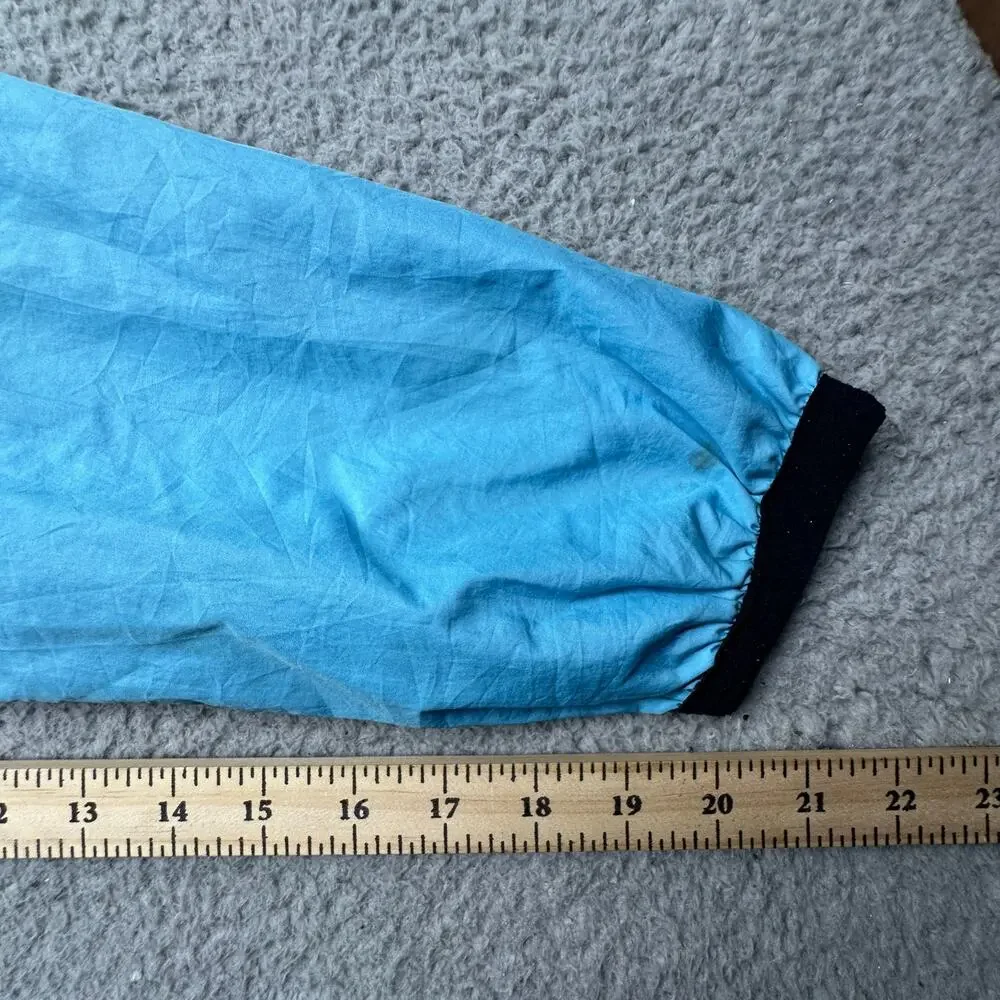 Vintage Nike Anorak 1/2 Colorblock Blue Windbreaker Jacket Womens Large Hooded